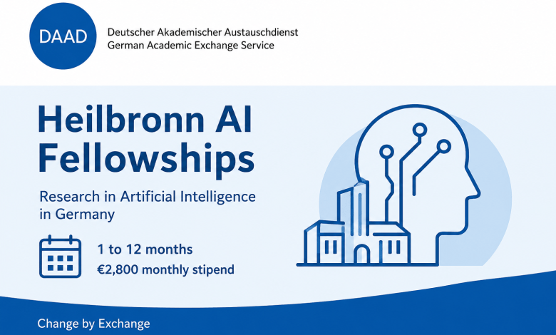 Bourse de recherche DAAD Heilbronn AI Fellowships 2026-2027 – 26 octobre 2026
