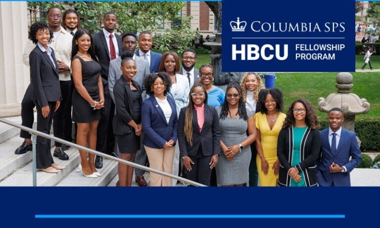 Columbia HBCU Fellowship Program Fall 2027 – 30 octobre 2026