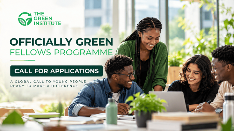Green Global Fellowship 2027 pour Jeunes Leaders – 30 octobre 2026