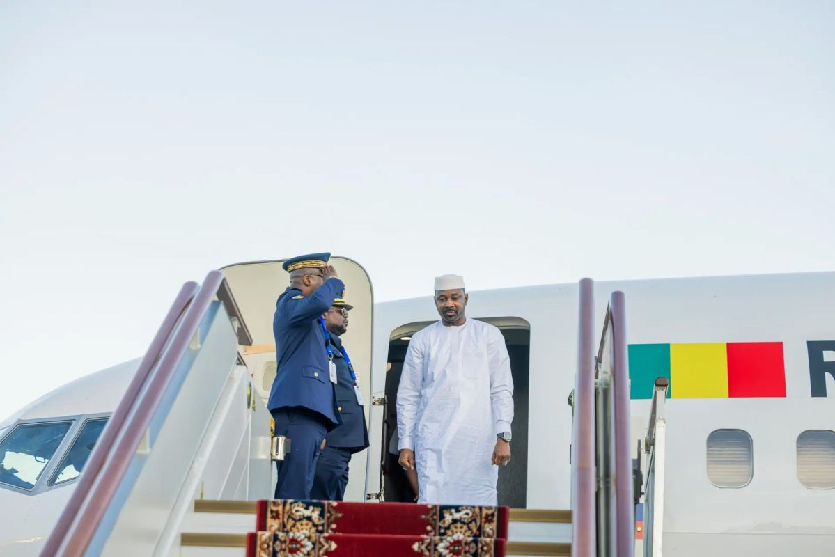 Assimi Goita arrive a Moscou pour le sommet Russie-Afrique
