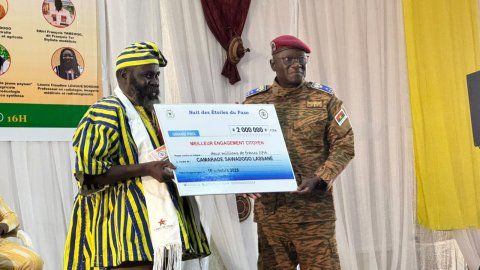 Lassané Sawadogo distingué pour son engagement citoyen au Burkina