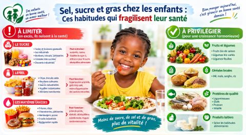 Alimentation infantile : les risques du sel, du sucre et du gras