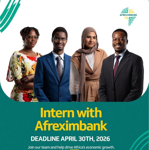 Stage Afreximbank 2027/2028 pour jeunes Africains – 12 octobre 2026