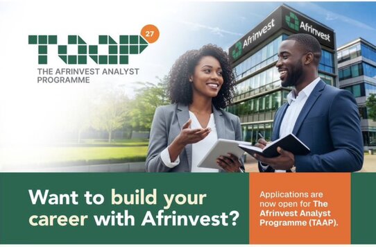 Afrinvest Analyst Programme 2027 Nigeria – 14 octobre 2026