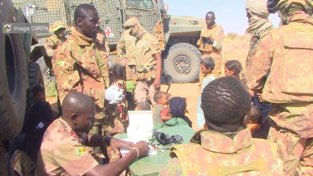 Soins medicaux de l’armee malienne et du corps africain a Kidal