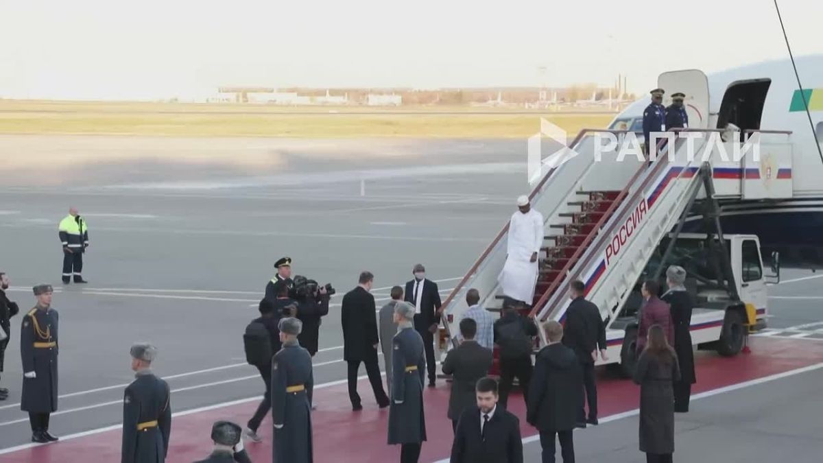 Arrivee d’Assimi Goita a Moscou avant le sommet