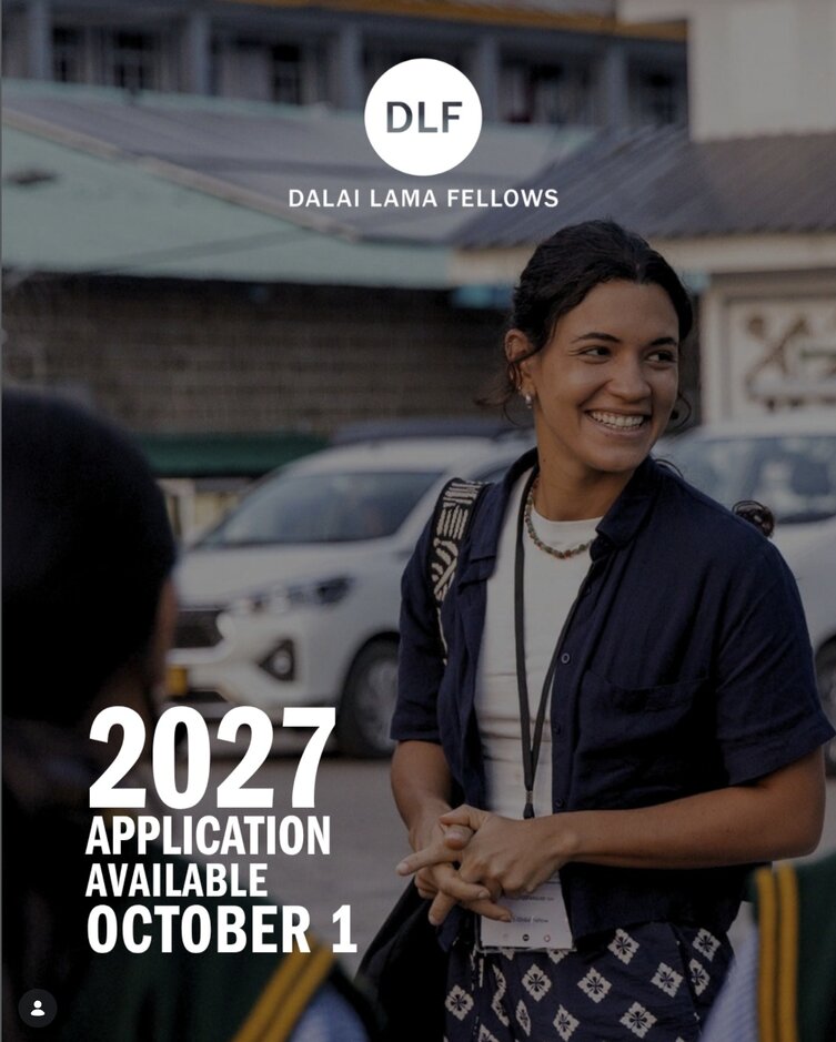 Programme Dalai Lama Fellowship 2027 Changemakers