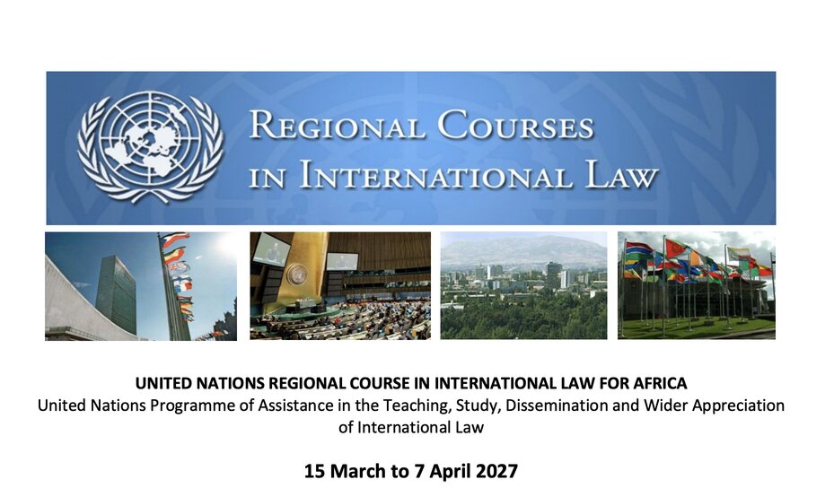 UN Regional Course in International Law Africa 2027 – 13 octobre 2026