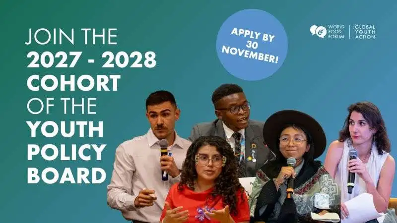 WFF Youth Policy Board 2027/2028 Call for Applications – 23 octobre 2026